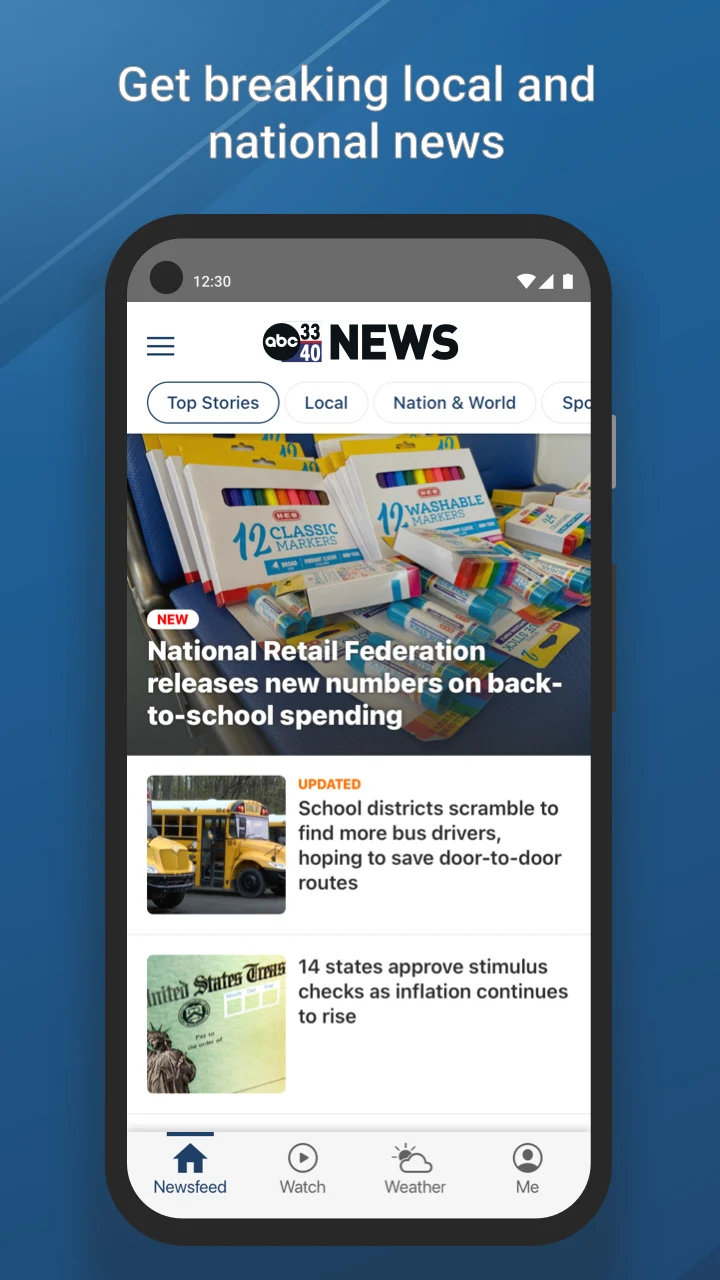 ABC 3340 News screenshot