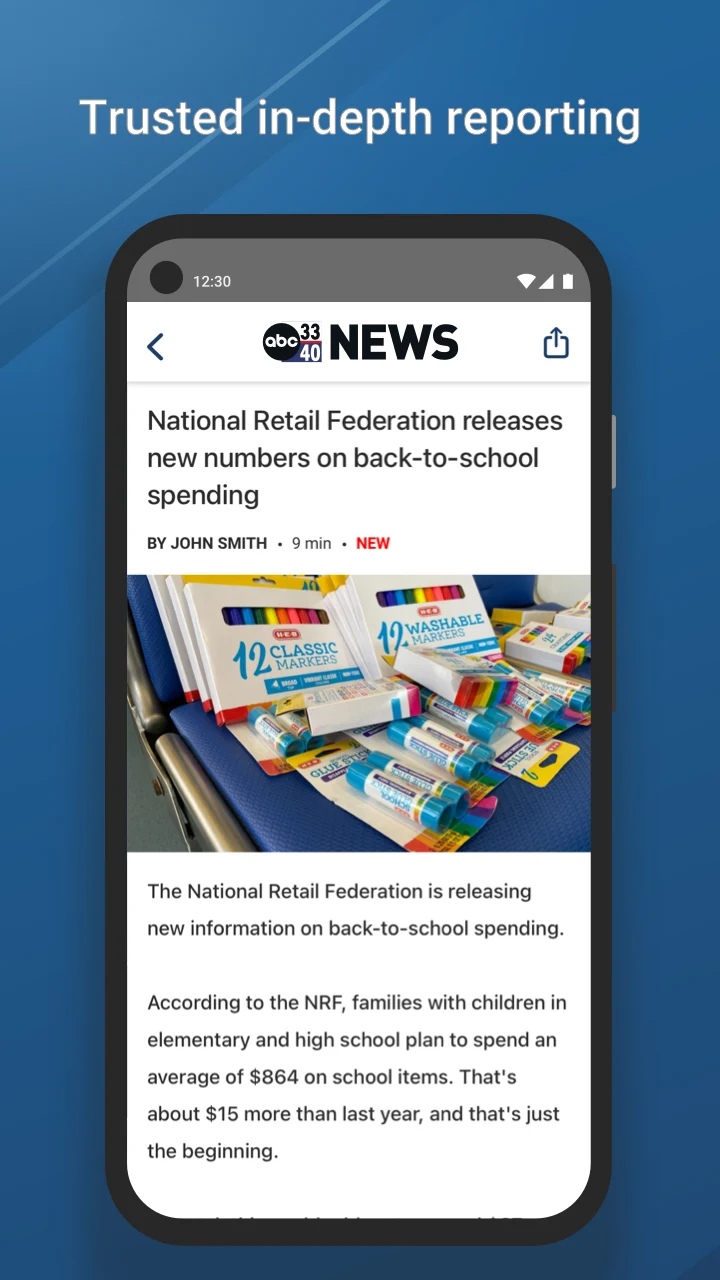 ABC 3340 News screenshot